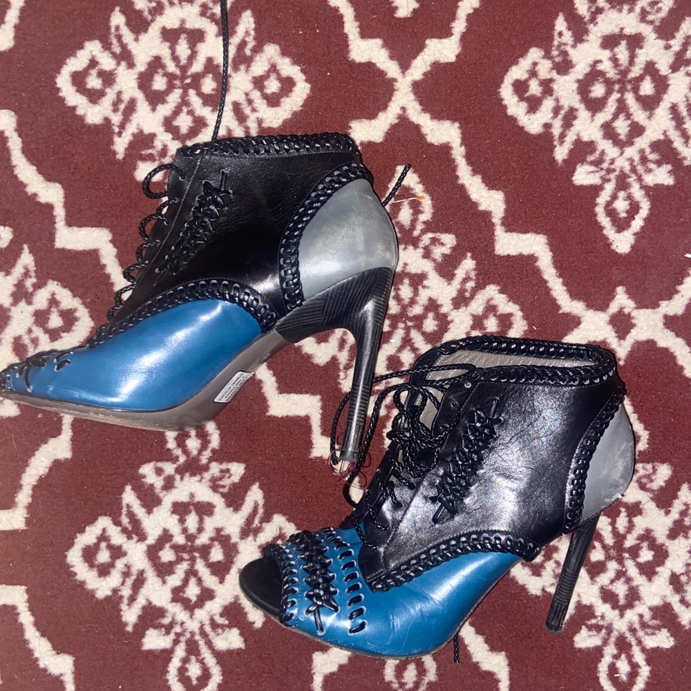 Jason Wu Leather Lace Up Ankle Boot